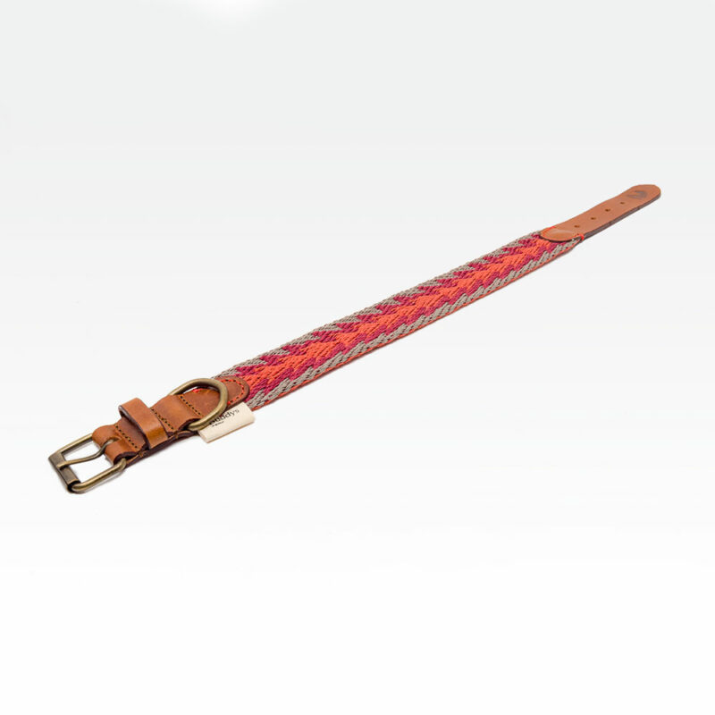 Buddys Hundehalsband Peruvian Arrow Orange 02